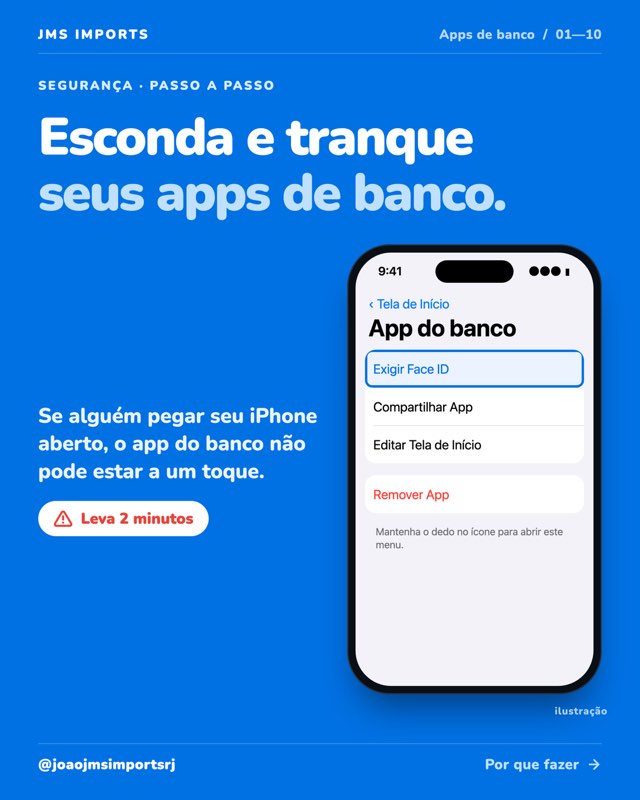 Carrossel: como esconder e trancar os apps de banco