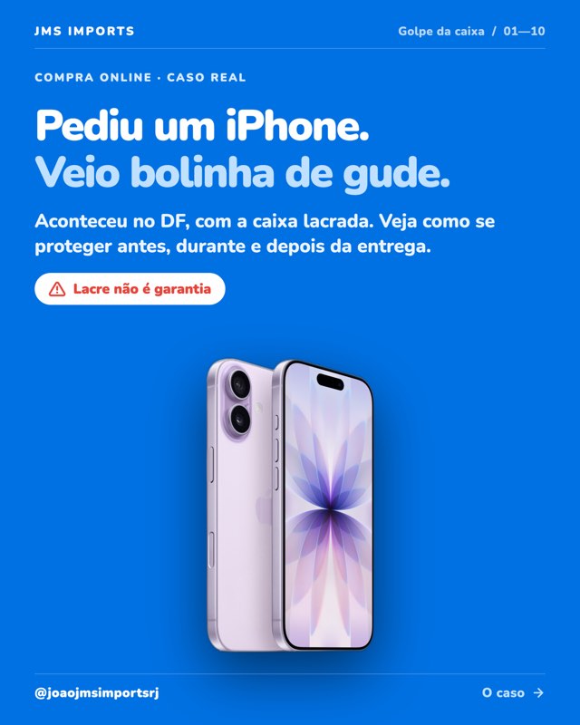 Carrossel: o golpe da caixa lacrada em compra online