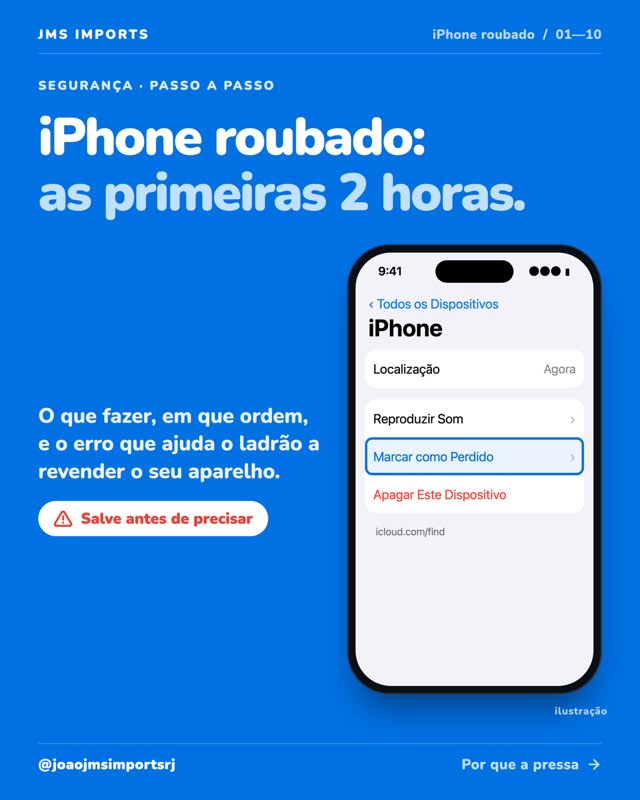 Carrossel: iPhone roubado: o que fazer nas primeiras 2 horas