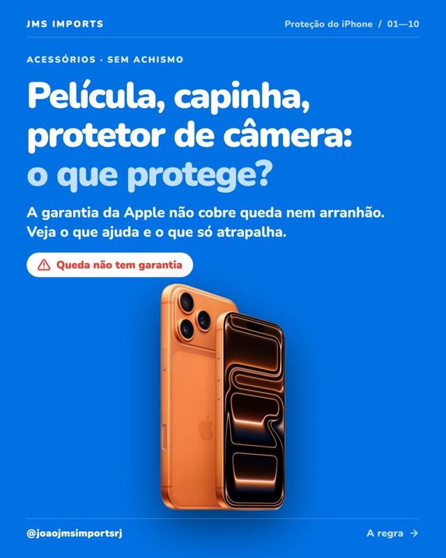 Carrossel: película, capinha e protetor de câmera: o que realmente protege