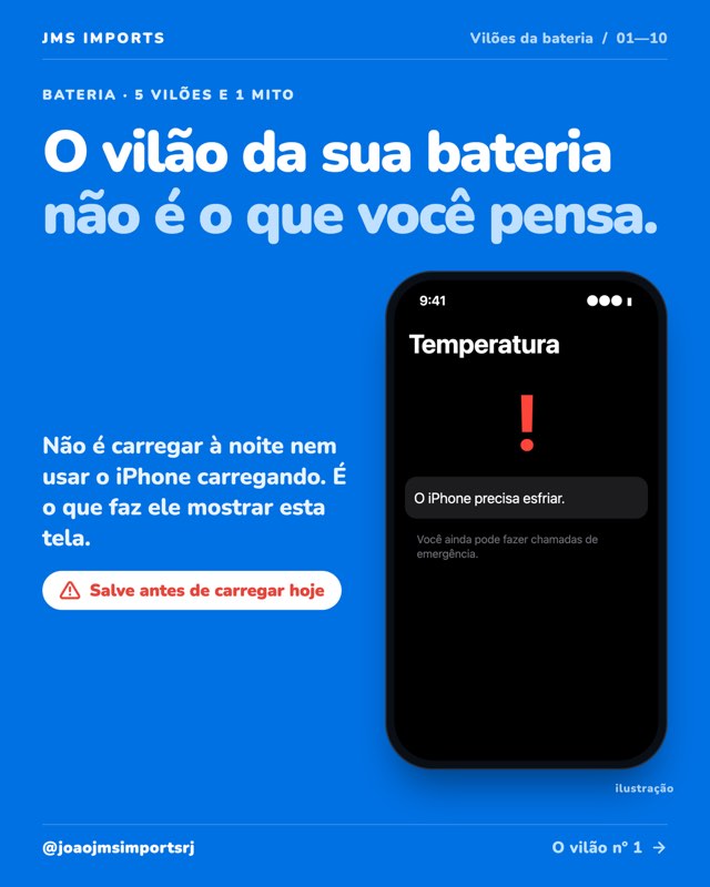 Carrossel: os vilões da bateria do iPhone