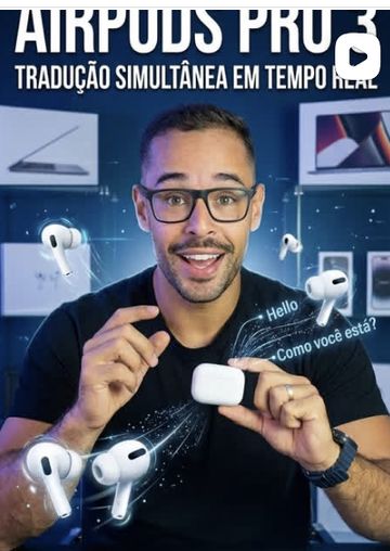 AirPods Pro 3 com tradução simultânea